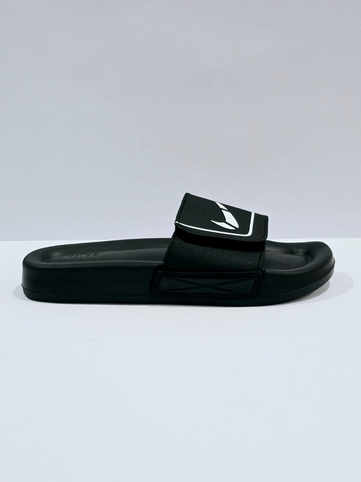 Black Nike Strap Slides – Soft Cushion Daily Wear Slippers